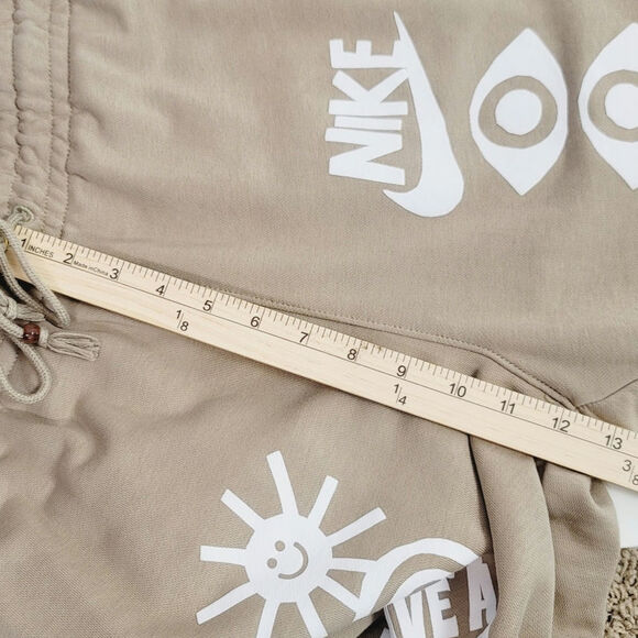 Nike HBR Fleece Tech Pants Have A Nike Day in Tan, sz Small - Picture 13 of 14